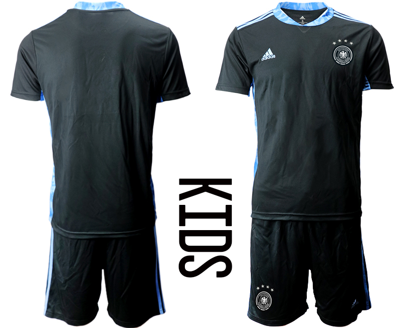 Youth 2021 European Cup Germany black goalkeeper  Soccer Jersey